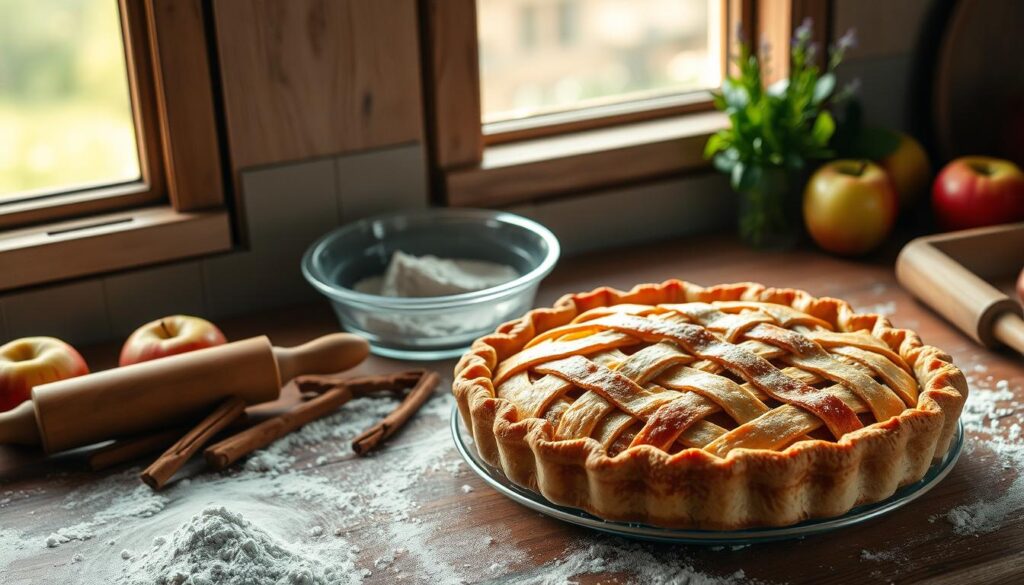 French Apple Pie Baking