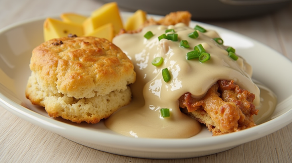 chicken and gravy and biscuits 9xk03nsbt53f440hhr0u 1 2