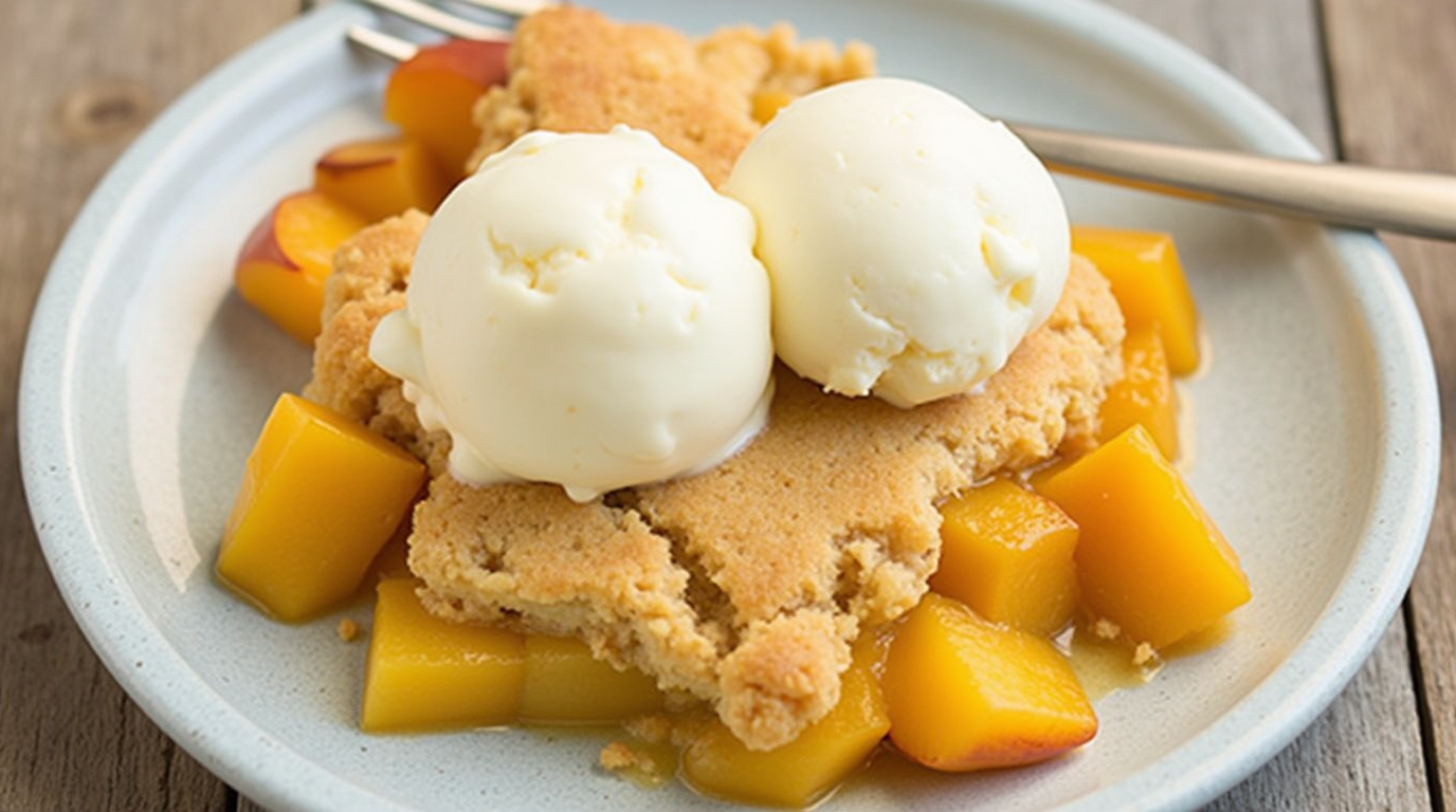 peach cobbler recipe with cake mix